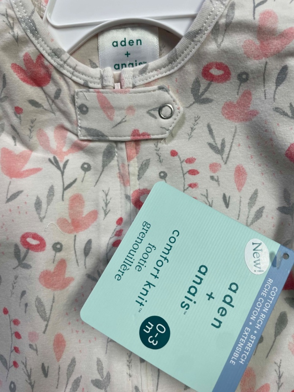 aden + anais footie blue moon (Perennial) 0-3 months